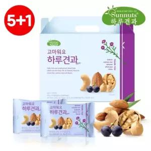5+1 하루견과 고마워요 하루견과 30입 견과세트 감사선물