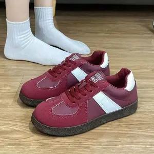 [하프클럽/]여성 독일군 스타일 스니커즈 데일리 캐주얼 운동화 2색