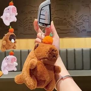 [하프클럽/]귀여운 카피바라 인형 키링 1P 선물 키홀더 가방 열쇠