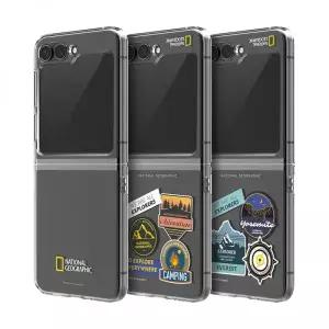 매장정품 내셔널지오그래픽 NATIONAL GEOGRAPHIC MOBILE 갤럭시Z플립5 크리스탈 슬림핏 케이스 m202307198c
