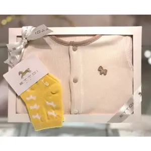 에뜨와 ETTOI 출산백일선물클리제우주복X양말세트 07T157501S1 494280