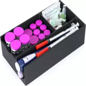 3ml 바이알용 YouShares 펩타이드 케이스 인슐린 정리함 주사기용 용품 냉장고 홀더 무냐로용 Zepbound