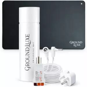 발용 접지 매트 15피트 코드 콘센트 어댑터 및 테스터가 장착된 풋 수면 개선 염증 감소 GroundLuxe의 범용