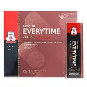 에브리타임 리미티드 10ml x 30포 정관장 건강 어버이날 어머니 아버지 선물