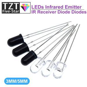 TZT 102050개 3mm 5mm 940nm LED 적외선 발광체 및 IR 수신기 다이오드 301A 용