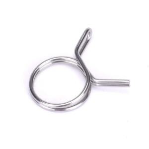 10Pcs 5mm-14mm 호스 클램프 스테인레스 스틸 튜브 스프링 클립  라인 씰링 파이프 하드웨어 액세서리