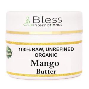 생망고 버터 100프로 포함 정제되지 않음 얼굴 바디 헤어용 피부 모이스쳐라이져 4 OZ115 GM 아이보리화이트 A DIY 크림 밤 로션 비누 건조하고 질긴 피부를 부드럽게