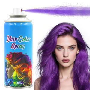남성용 임시 헤어 컬러 스프레이 염색약 보라색 코스프레 파티 DIY 할로윈용 워셔블 및 논스틱 왁스 120ml