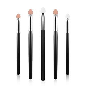 WLLHYF 섀도 어플리케이터 스틱 세트 스펀지 양면 세척 재사용 한 용 메이크업 도구5pcs 블랙