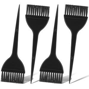 4pcs 헤어 컬러링 브러시 빗 도구 키트 컬러 틴트 어플리케이터 섹션 강조 및 색칠 염색 가정용 용 살롱