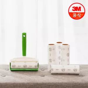 [3M] 대형 베이직 테이프클리너 핸들+리필 / 청소포리필 돌돌이 의류용 찍찍이테이프 물걸레 정전기 막대걸레 밀대