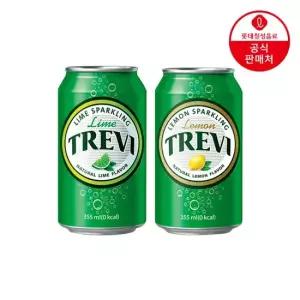 롯데칠성 트레비 355ml 캔 x 24개 라임 레몬