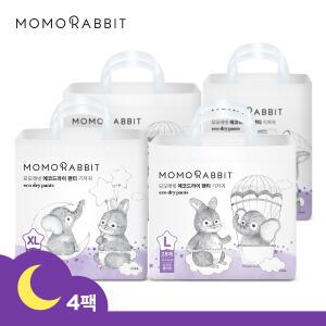 [모모래빗] 밤기저귀 에코드라이 팬티 기저귀 4팩