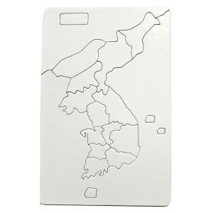 무지직소퍼즐 한반도(하드보드지)/지능개발완구 학습교재 미술수업준비물 만들기재료