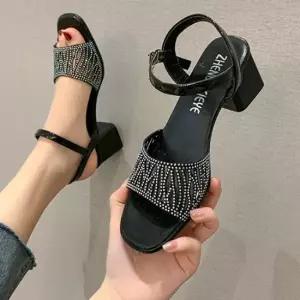 야누하 A58-1 5cm 여성 샌들 큐빅 힐샌들 하이힐 슬리퍼 정장