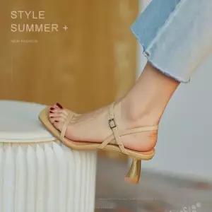 야누하 213-1 스트랩 힐샌들 미들힐 여성샌들 여름