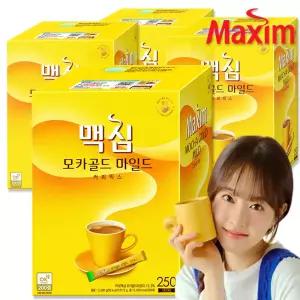 맥심 모카골드 마일드 커피믹스 250T 1박스(4개) 총1000T