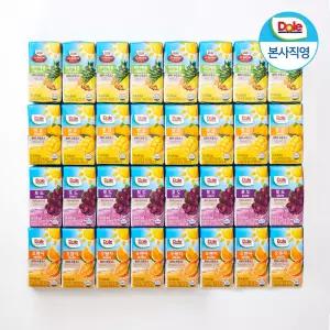 Dole 돌 주스 버라이어티팩 32입 (4종 8팩씩) 100% 과즙 주스 맛보기 세트