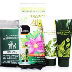프라나 색솔 웰빙 칼라 크림 염색제/옻안타는 염색약