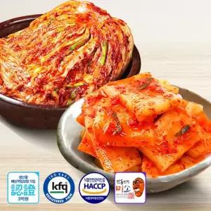 안동학가산김치 안동학가산 생김치 국내산 고랭지 배추 혼합김치세트 포기 7kg+석박지 5kg)