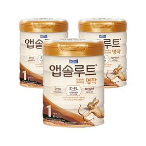 매일유업 앱솔루트 프리미엄 명작 1단계 2FL 800g 3캔