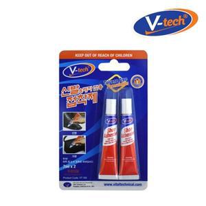 브이텍 VT-105 7mlx2 신발 레자 전용 접착제 다용도 운동화 구두 밑창 본드