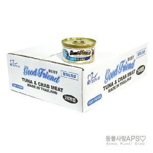 굿프렌드 냥이캔 참치+게살 85g x24개