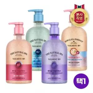 벨먼 [보습+각질+쿨링] 스파 수분광채 스크럽 바디워시 600ml 4종 중 택1)