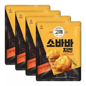 (CJ제일제당) 고메 소바바치킨 소이허니 순살 375g X 4개