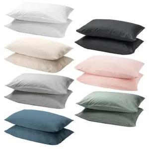 이케아 DVALA 드발라 베개커버 2개입 50x80cm/침구/배게/순면/베겟잎/패드/쿠션커버