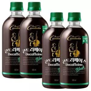 롯데 칸타타 콘트라베이스 디카페인 블랙 500mlx 24PET