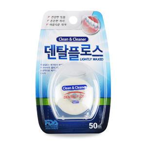 덴탈플로스 치실  치간칫솔 칫솔 50m 왁스