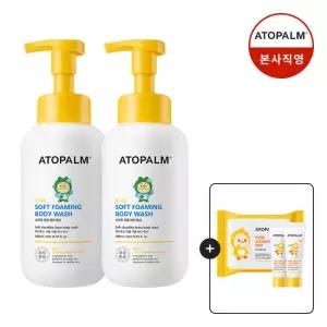 [아토팜] 키즈 소프트 포밍 바디워시 460mlX2 (증정)클렌징패드+징크선크림10g*2 4/27~5/3