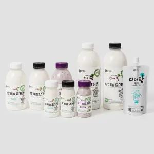 철원 삼막골목장 디어팜 유기농 수제요거트 (가당, 무가당, 블루베리) 500ml