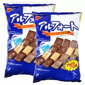 코스트코 일본 부르봉 알포트 초콜릿 798g 2봉 대용량 초콜렛 비스킷 초코