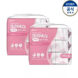 [하프클럽/케이쇼핑]크리넥스 수앤수 실키소프트 오리지널 캡(캡70매x6개입)