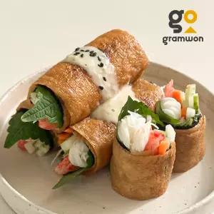 정사각 말이용유부 900g 15매입 김밥말이용 조미 유부 시트 전장