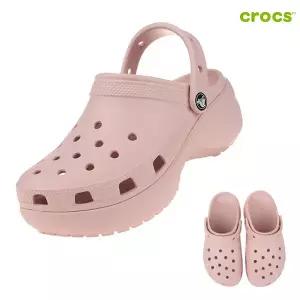 CROCS 매장판 클래식 플랫폼 클로그 우먼 206750-6UR