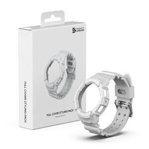 삼성 정품 갤럭시 워치4 워치5 40mm 풀커버 스트랩 스타일링팩 화이트 / GP-TOR905SAAWK