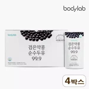 바디랩 검은약콩 순수두유 99.9 185ml 20포 x 4박스 총 80포) 파우치