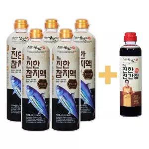 김하진의 더진한 참치액 프리미엄 오리지널 1050g 5병+진간장 1병