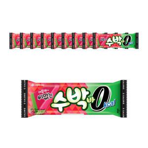 [슈팅냉동] 롯데웰푸드 씨없는 수박바 0칼로리 75ml, 10개