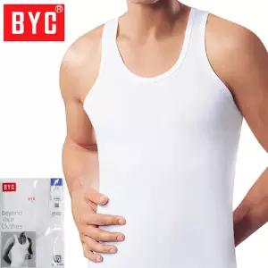 BYC 남성 흰색 골런닝 5개세트 남자런닝셔츠 백색 메리야스 조끼런닝 민소매 나시 이너웨어