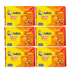 줄리스 피넛버터 샌드위치150g/6개  땅콩과자 샌드 간식
