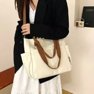 데일리 캐주얼 캔버스 백 숄더 토트 크로스 에코 가방 핸드폰가방 면가방 캔버스백 미니가방