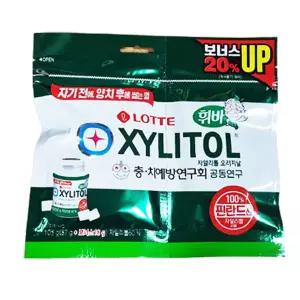 오리지날 간식 껌과자 롯데 자일리톨리필 자일리톨 리필 105g