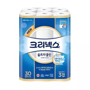 크리넥스 울트라클린 3겹 화장지 25m 30롤 1팩 (30롤)