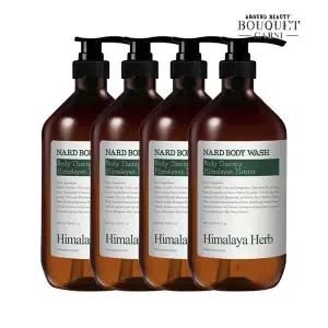히말라야 허브 나드 티트리로즈마리향 바디워시 1000ml x4개