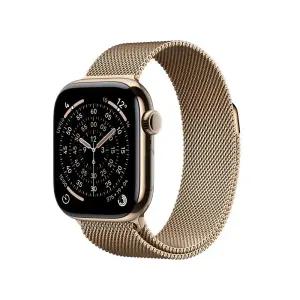 애플워치 11 셀룰러 42mm 골드 티타늄 케이스 골드 밀레니즈 루프 MF8Y4KH/A