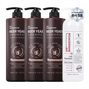 [닥터방기원] 맥주효모 샴푸 1000mlx3+랩 트리트먼트 1000ml